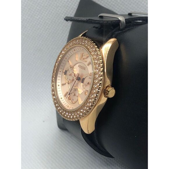 Fossil ES3590 Women's Analog Dial Quartz Genuine Watch With Custom Band LP256 - Picture 2 of 9